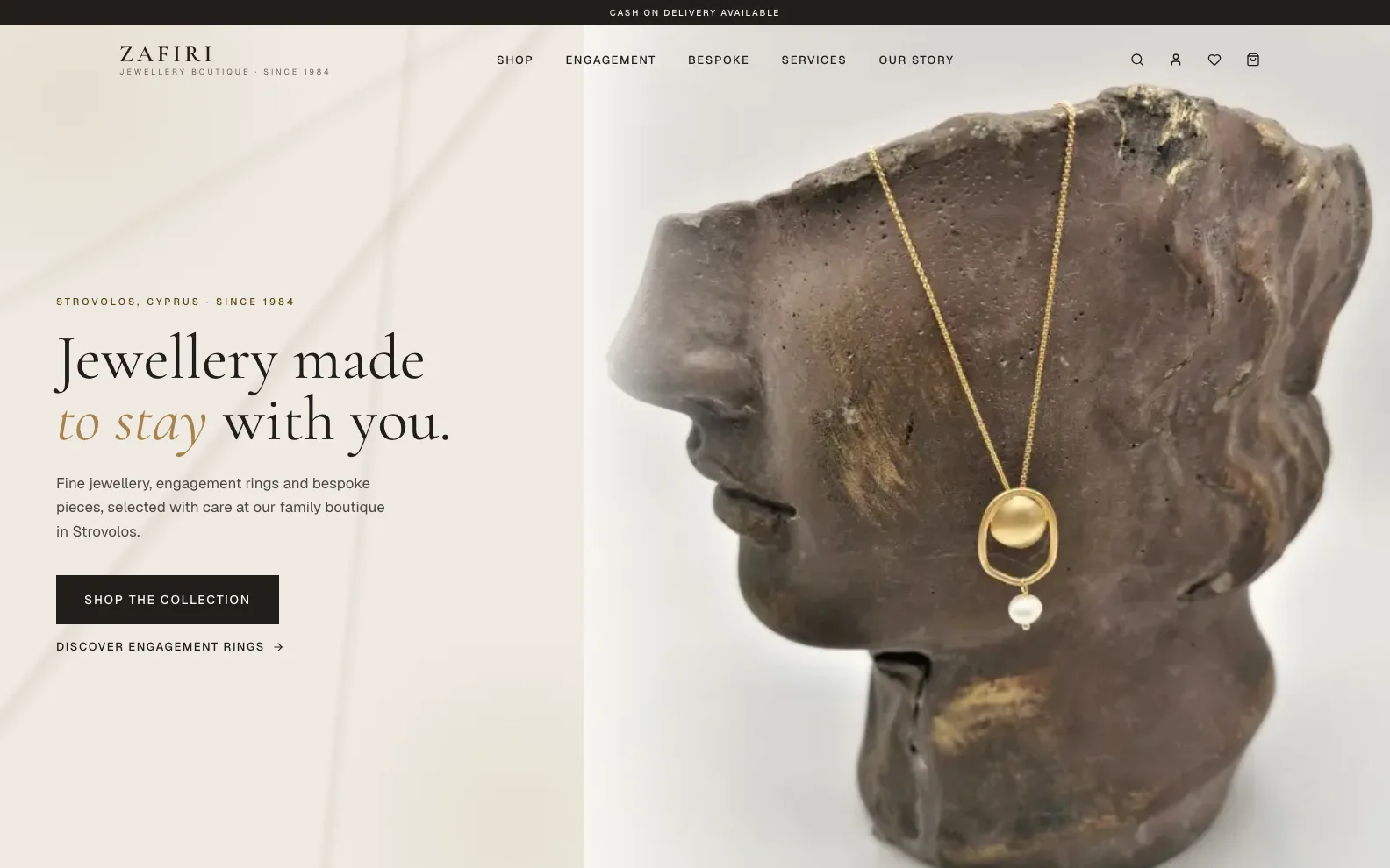 Zafiri Jewellery live website