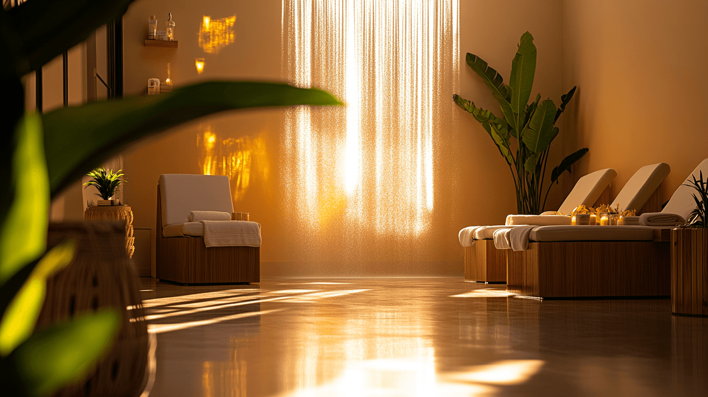 Warm sunlit lounge at VELA Studio